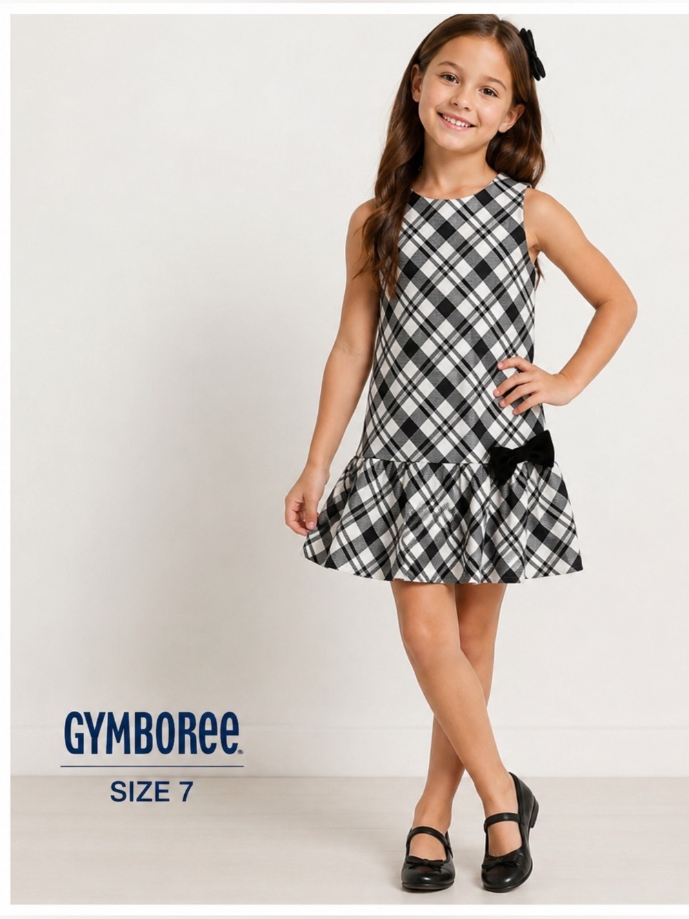 GYMBOREE Plaid Sleeveless Casual Dress for girls/size 7